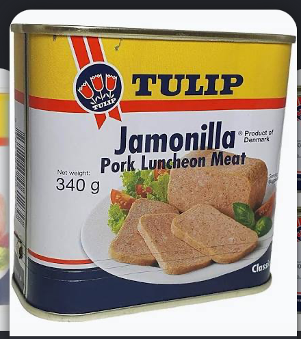 Referencia de la lata de Jamonilla importada Tulip
